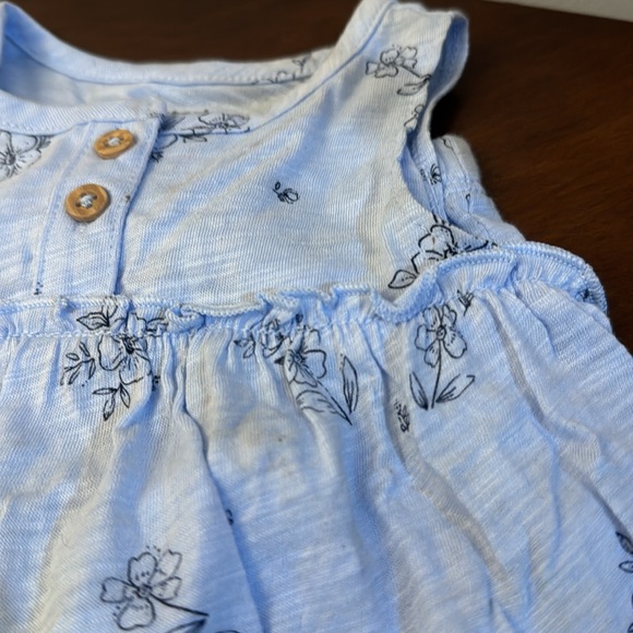 Carter’s girls size 3 months sleeveless shirt and pants new without tags - Picture 3 of 3